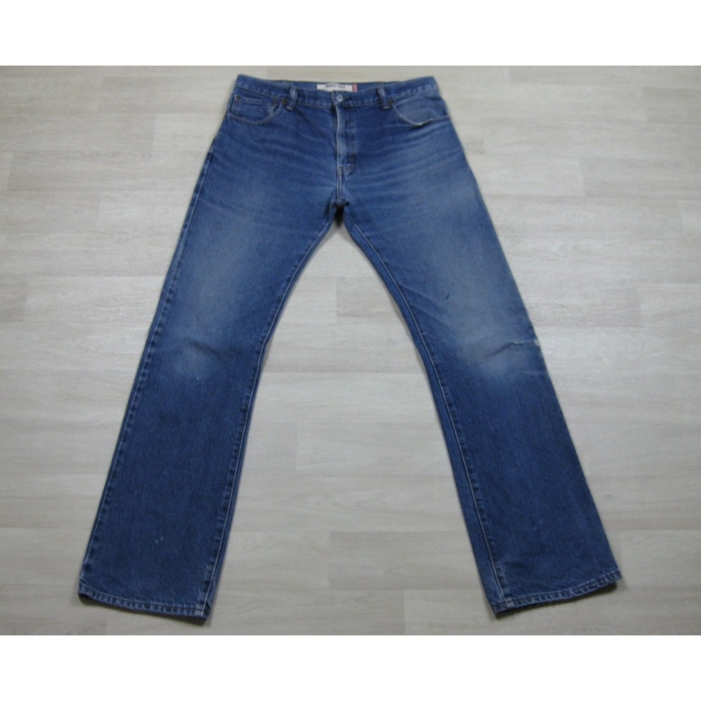 Vintage Y2K Levis 517 Cowboy Jeans Mens (34x34) Distressed Saddleman Bootcut 2
